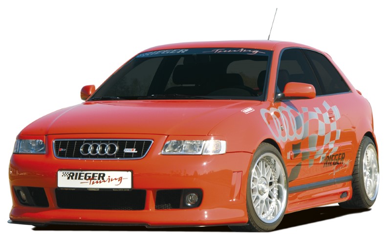 Zijskirts passend voor Audi A3 8L ABS Carbon-look Rieger