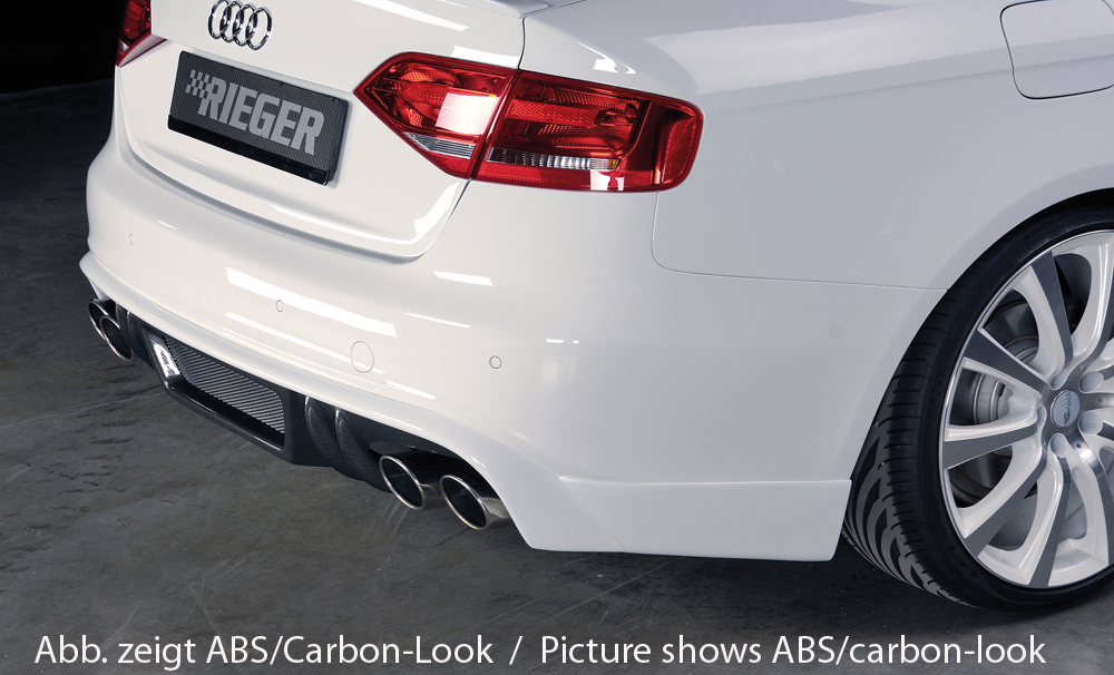 Diffuser passend voor Audi A4 B8 S-Line en S4 Rieger