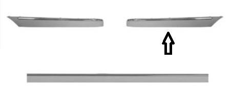 achterbumperlijst, Elegance/Avantgarde, rechts Mercedes C klasse