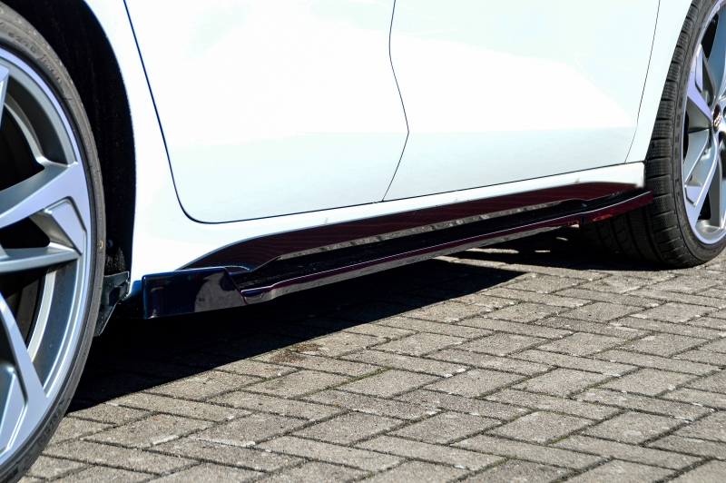 Zijskirts passend voor Audi A3 8Y S3 S-Line Limousine Glans Zwart