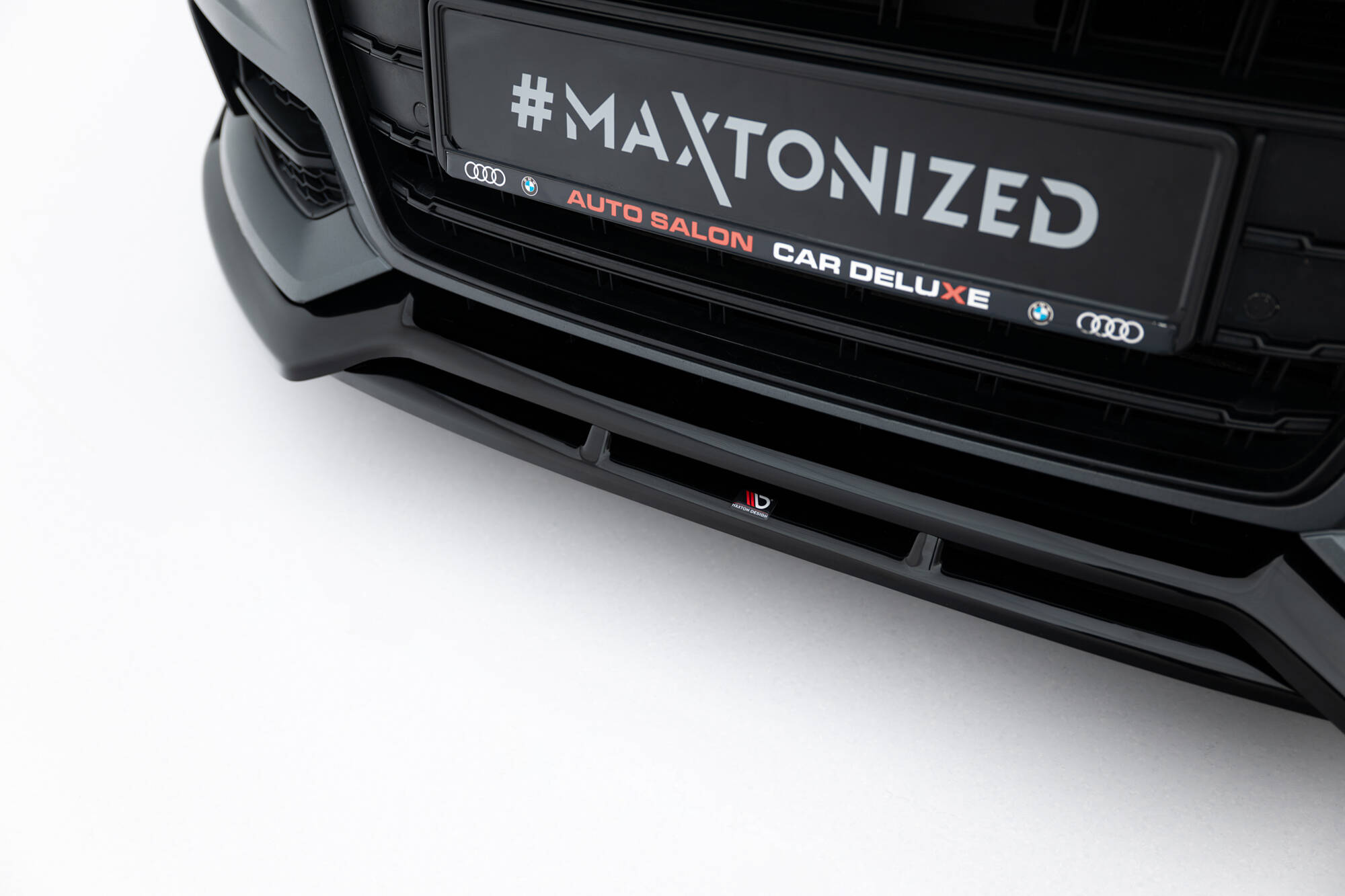 Voorspoiler V.3 Audi A6 / A6 C7 S-line/ S6 C7 Facelift Maxton Glanzend zwart