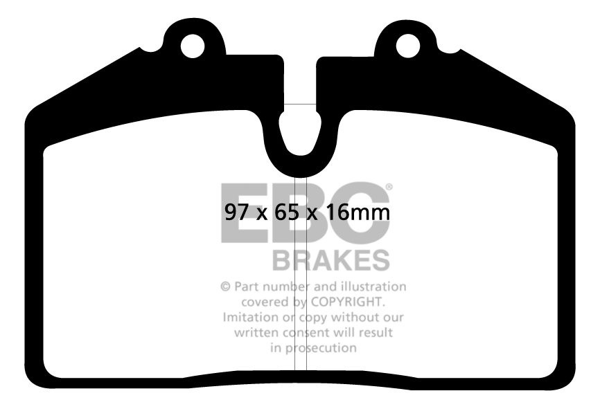 EBC Brakes TVR Tasmin 280 2.8 80-84 Remblokken achterzijde green