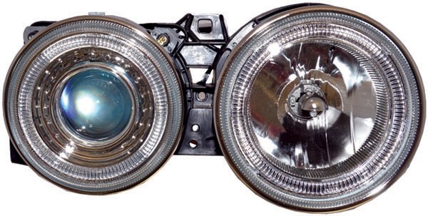 Koplampen passend voor BMW E30 88-93 Chroom Angel Eyes