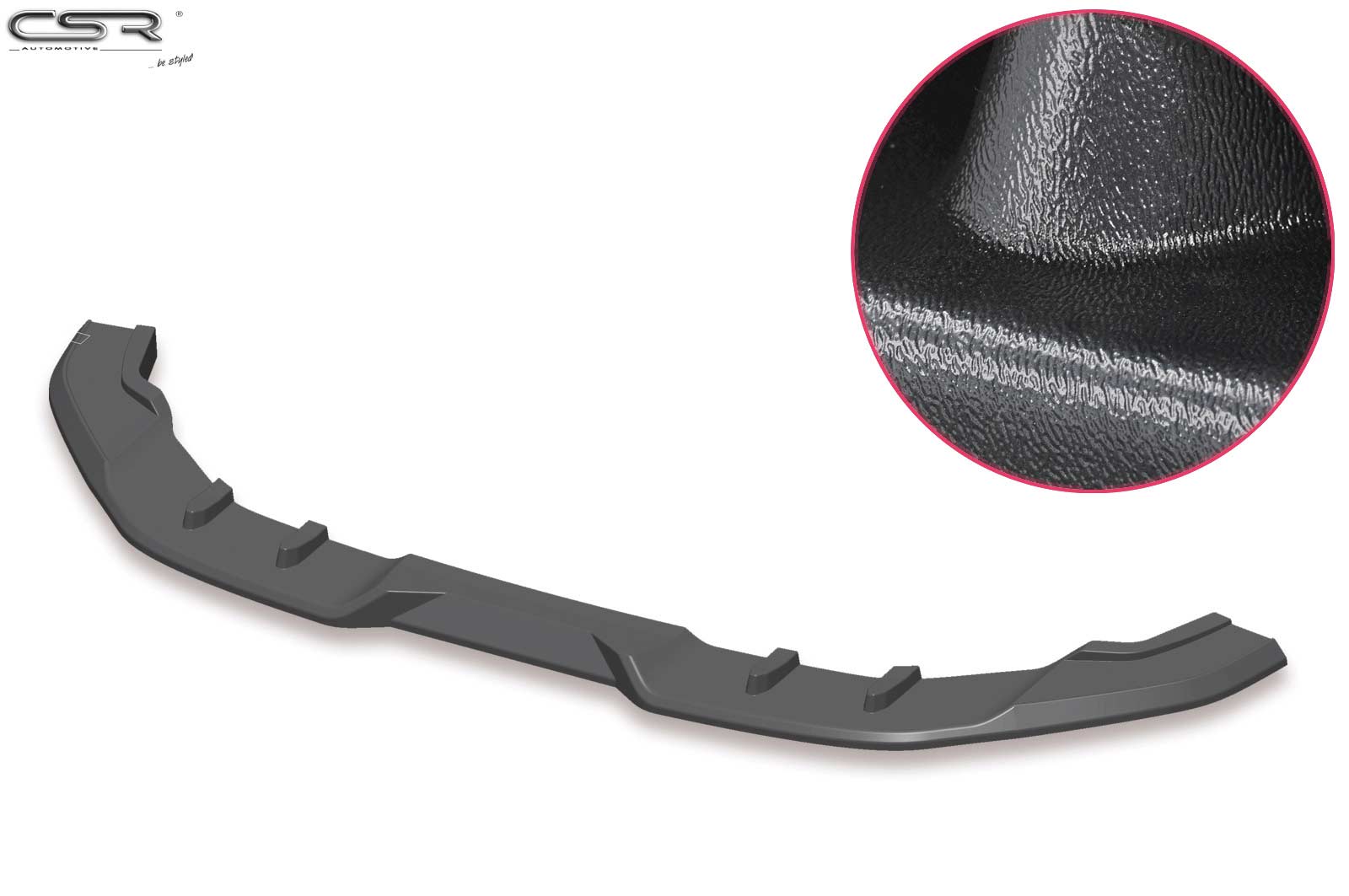 Voorspoiler passend voor VW Golf VII R Mat Zwart