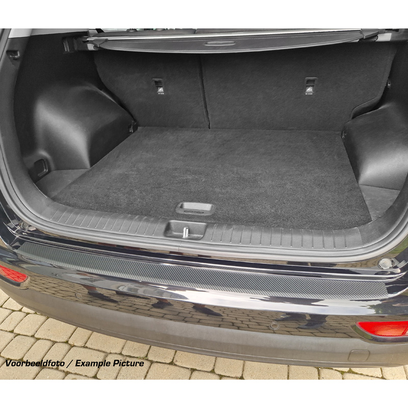 Pasklare Achterbumperbeschermfolie  Skoda Yeti Outdoor/Adventure 2013-2017 - Carbon-look