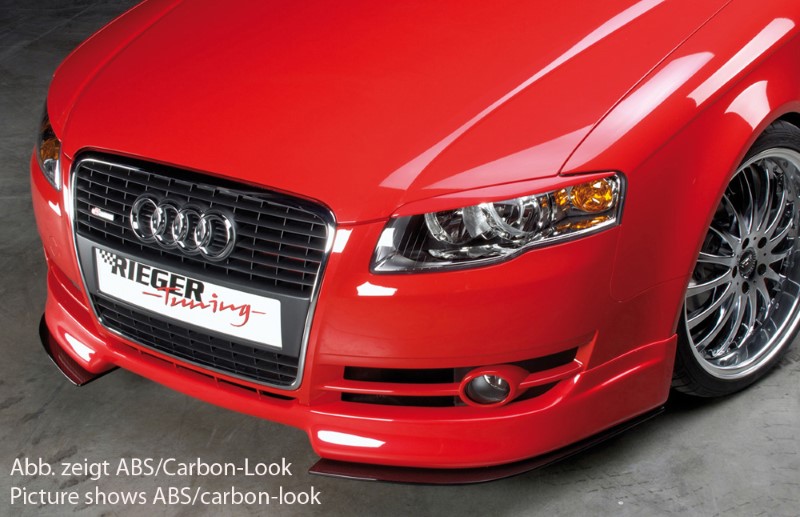 Spoilerzwaard voor Voorspoiler passend voor Audi A4 8E B7 11.04- Rieger