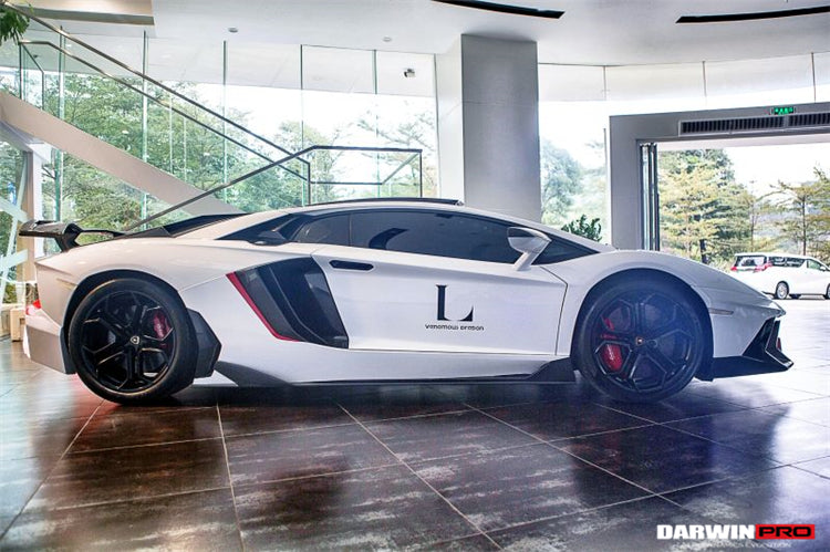 Lamborghini Aventador LP700 Coupe/Roadster BKSS Style Carbon Fiber Zijskirts 2011-2016