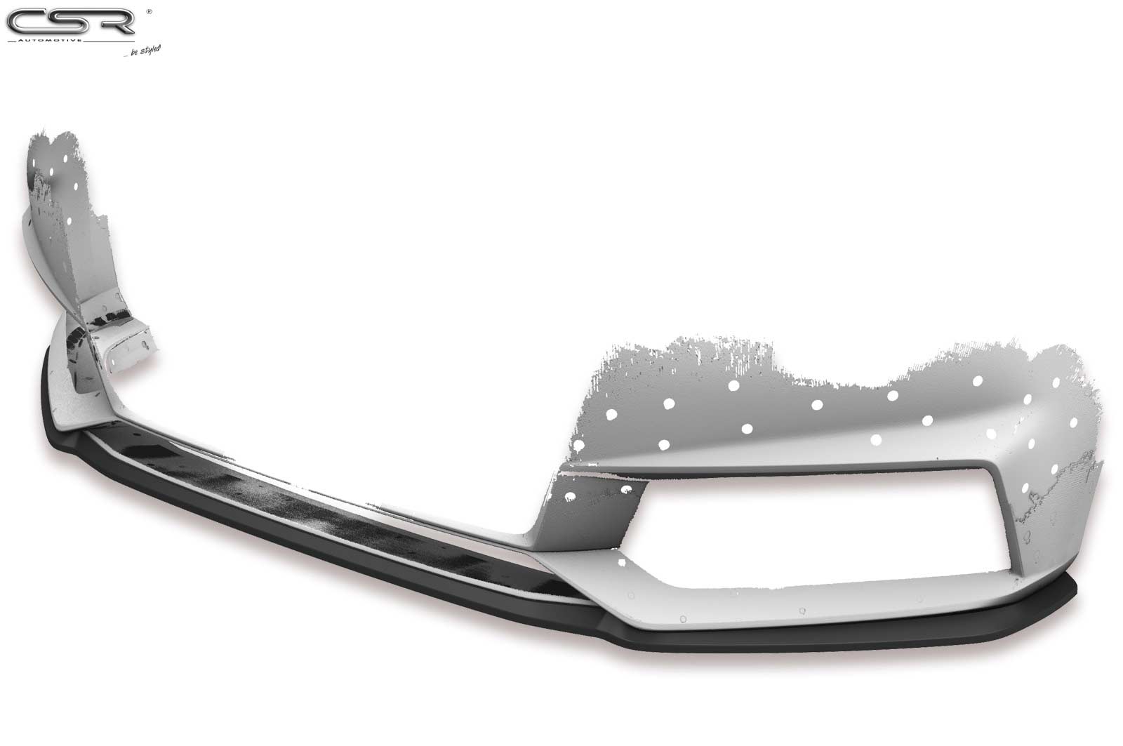 Cup spoiler met ABE voor Audi A4 B9 8W S-Line / S4 B9 8W mat zwart