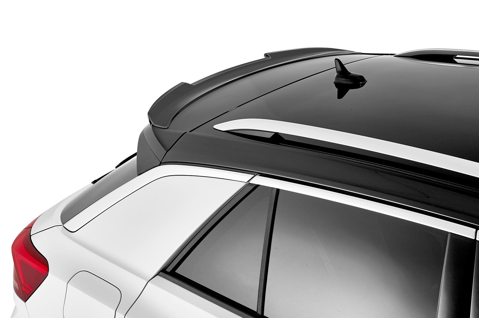 Spoiler passend voor VW T-Roc (Typ A1) R CSR glans Zwart