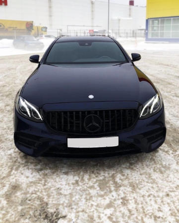 Grill passend voor Mercedes W212 S212 Facelift (2013-2016) GT-R Panamericana Design Glans Zwart