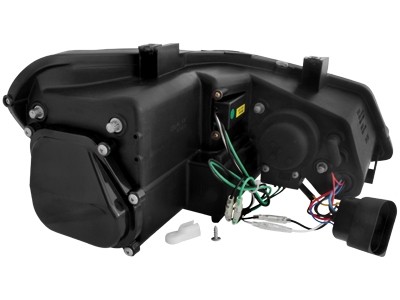 Koplampen passend voor VW Polo 6R / 6C 10-14 DRL look Devil Eyes Chroom