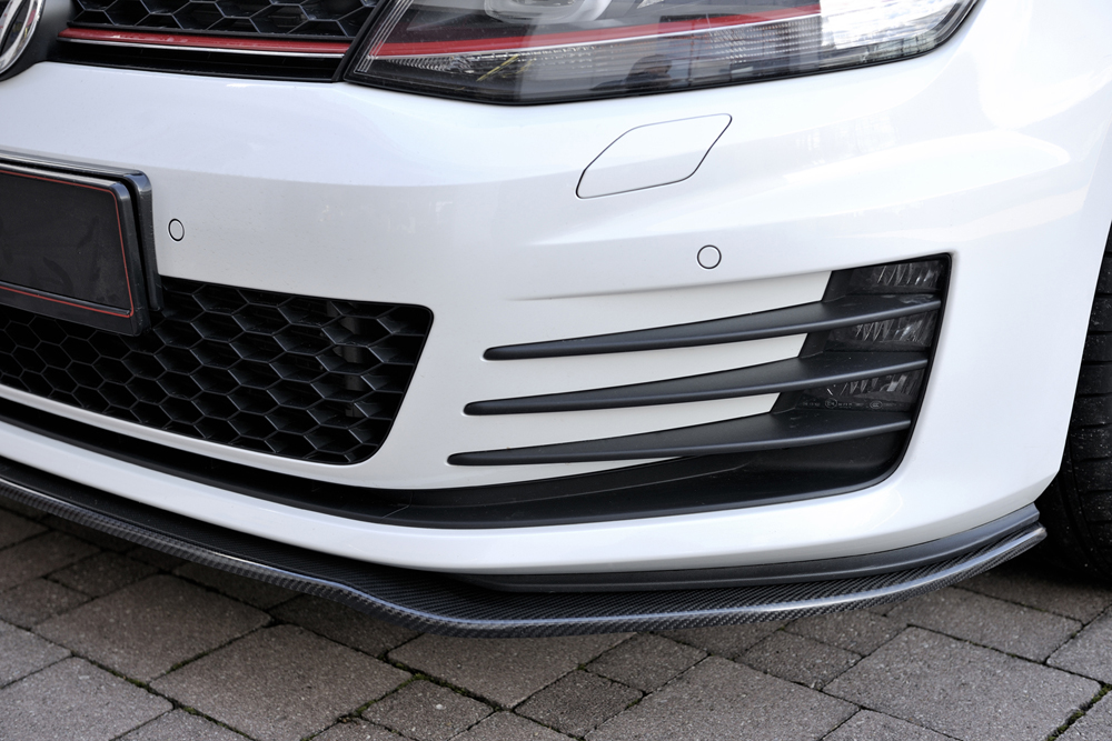 Voorspoiler passend voor VW Golf 7 GTI / GTD Rieger Carbon