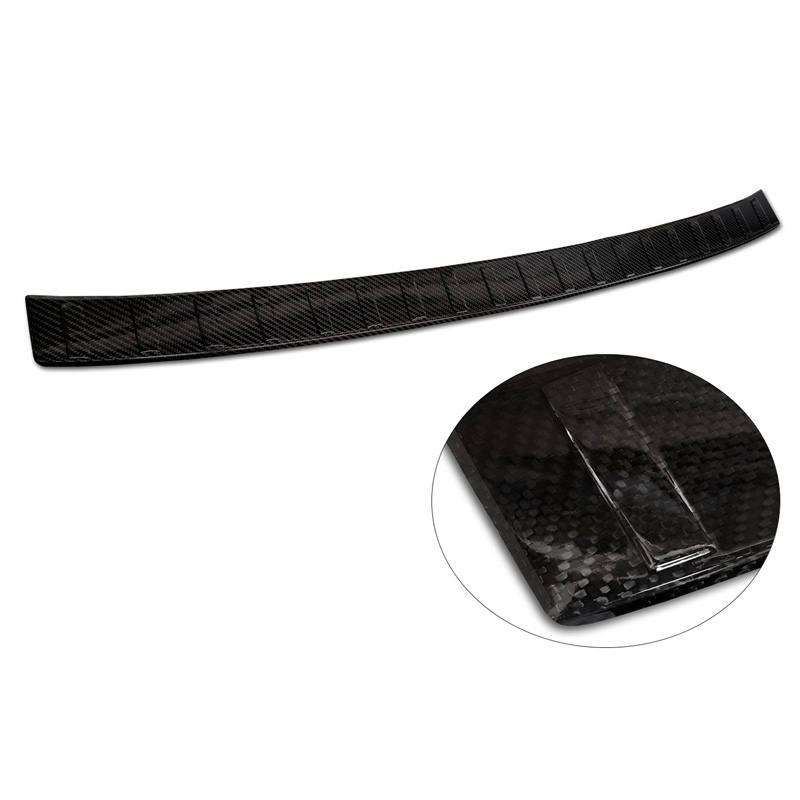 Echt 3D Carbon Achterbumperprotector  BMW X1 U11 / U11 xLine 2022- 'Ribs'