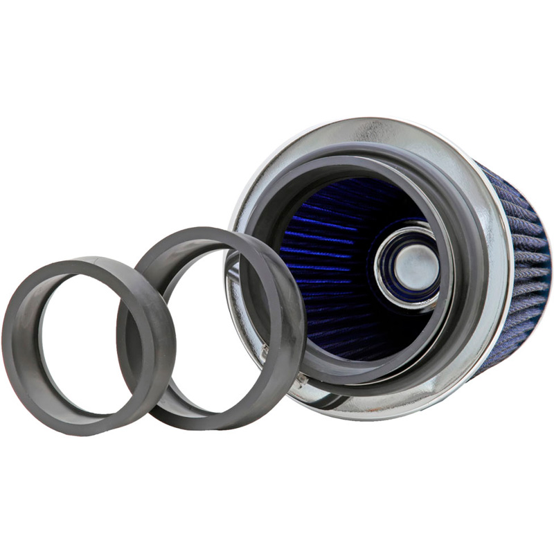 K&N RG-Serie universeel vervangingsfilter met 3 aansluitdiameters Blauw (RG-1001BL-L)