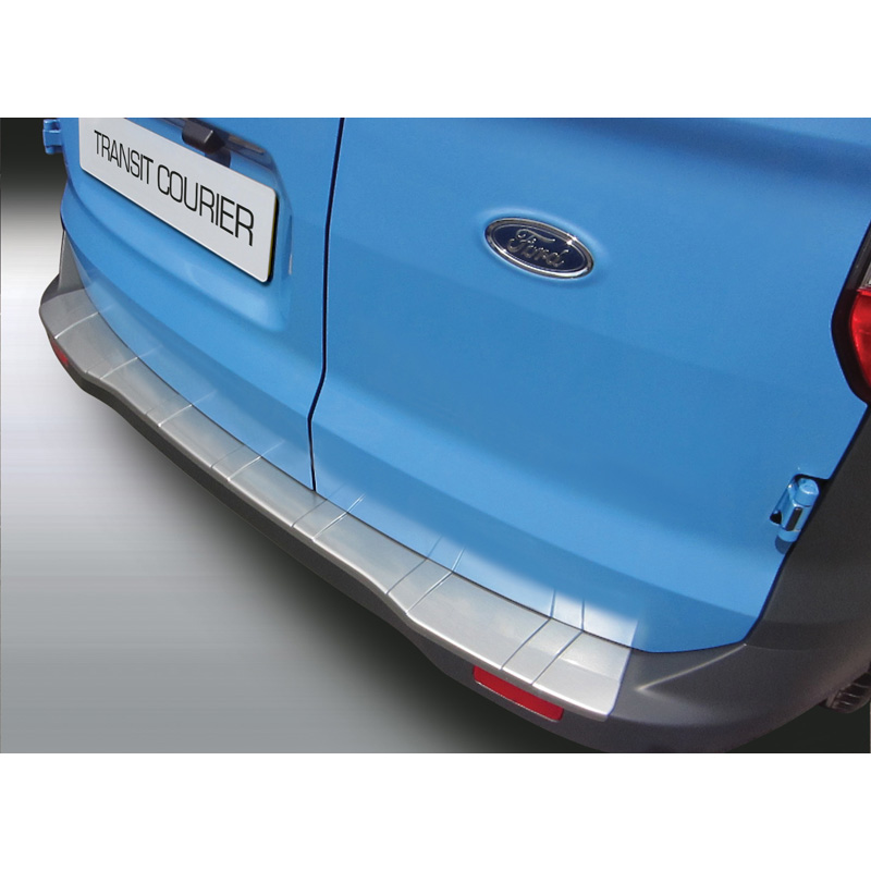 ABS Achterbumper beschermlijst  Ford Transit/Tourneo Courier 7/2014- 'Ribbed' Zwart