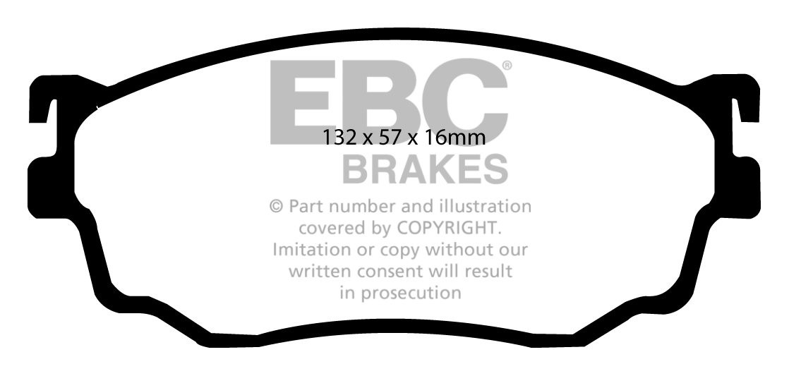 EBC Brakes ASTON MARTIN DB4 GT 3.8 60-63 Remblokken achterzijde