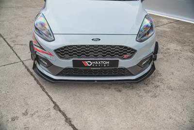 Racing Voorspoiler Ford Fiesta Mk8 ST / ST-Line Glans Zwart