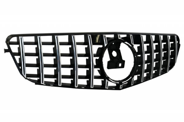 Grill passend voor Mercedes C-klasse W204 S204 GT Look Panamericanan Chroom Zwart