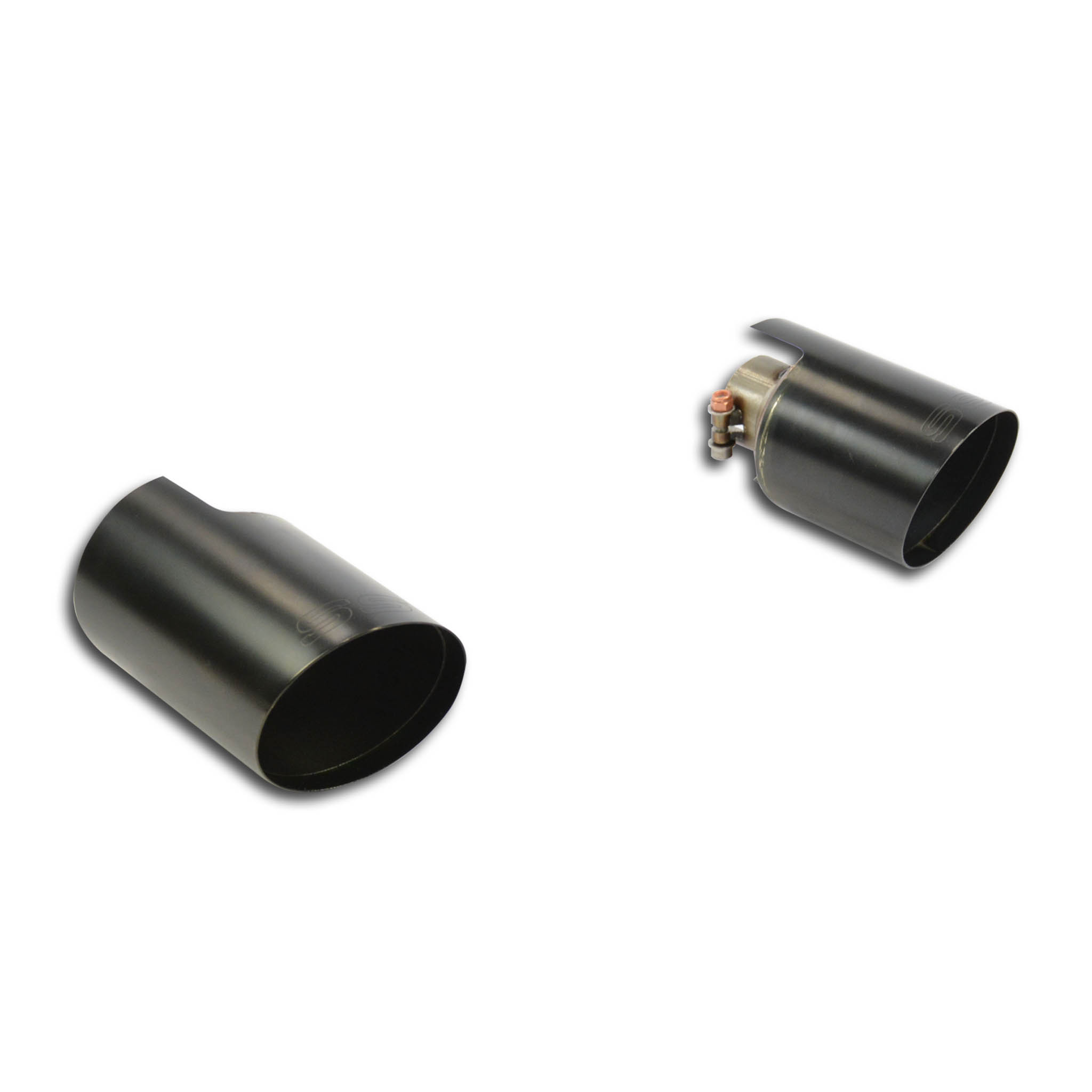 695 ABARTH 1.4T "Biposto" (190 Hp) 2014 Endpipe kit "Race" Black Right O100 - Left O100