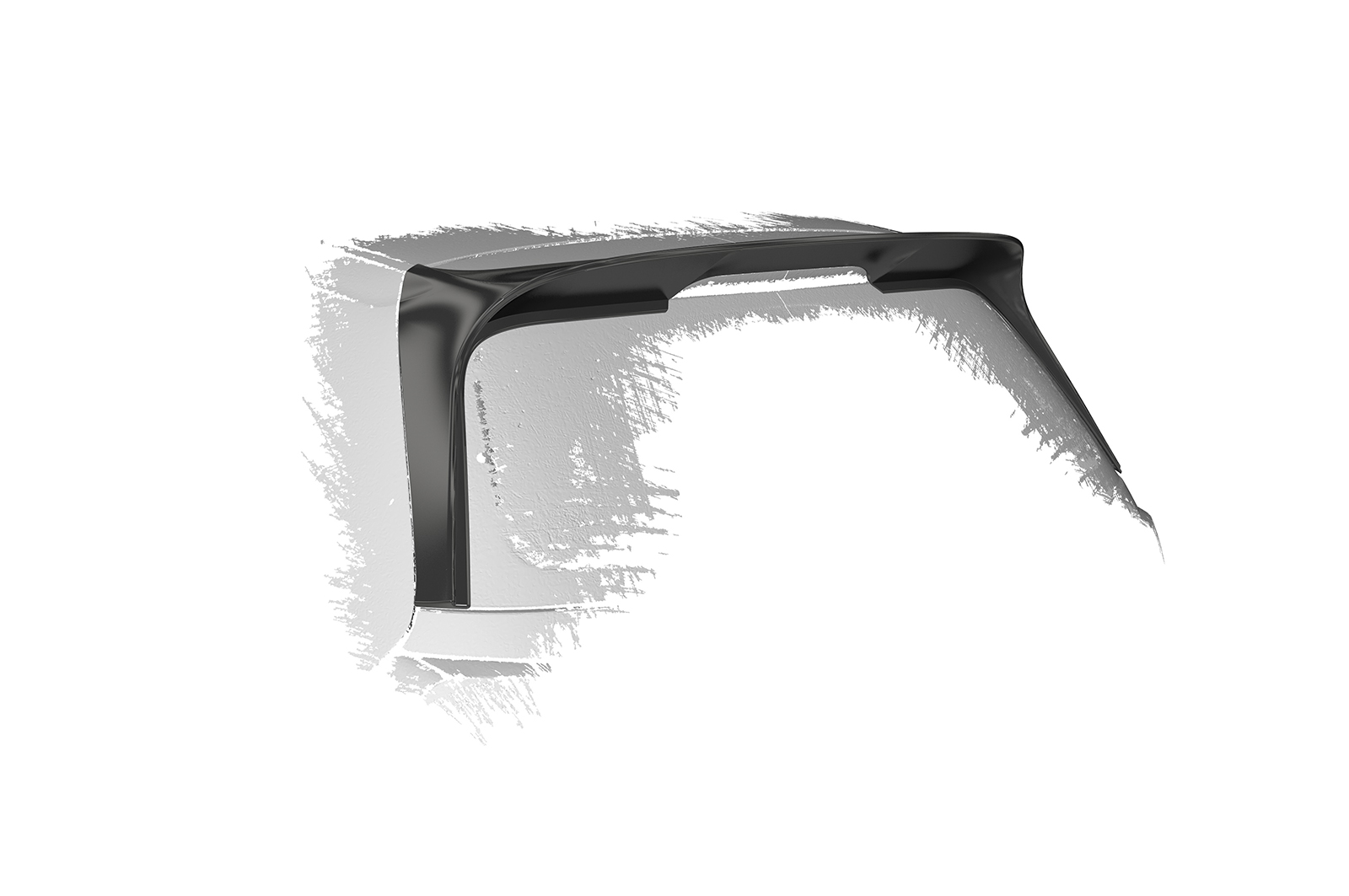 Spoiler passend voor Volkswagen Golf 7 Clubsport Look CSR Glans Zwart