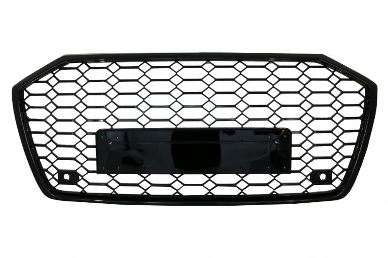 Grill passend voor Audi A6 S-Line C8 RS6 Look Glans Zwart
