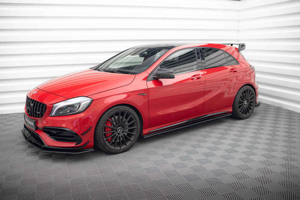 Zijskirts passend voor Mercedes A Klasse AMG Pakket / A45 AMG W176 Maxton Street Pro