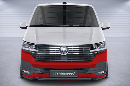 Voorspoiler passend voor VW T6.1 Glans zwart
