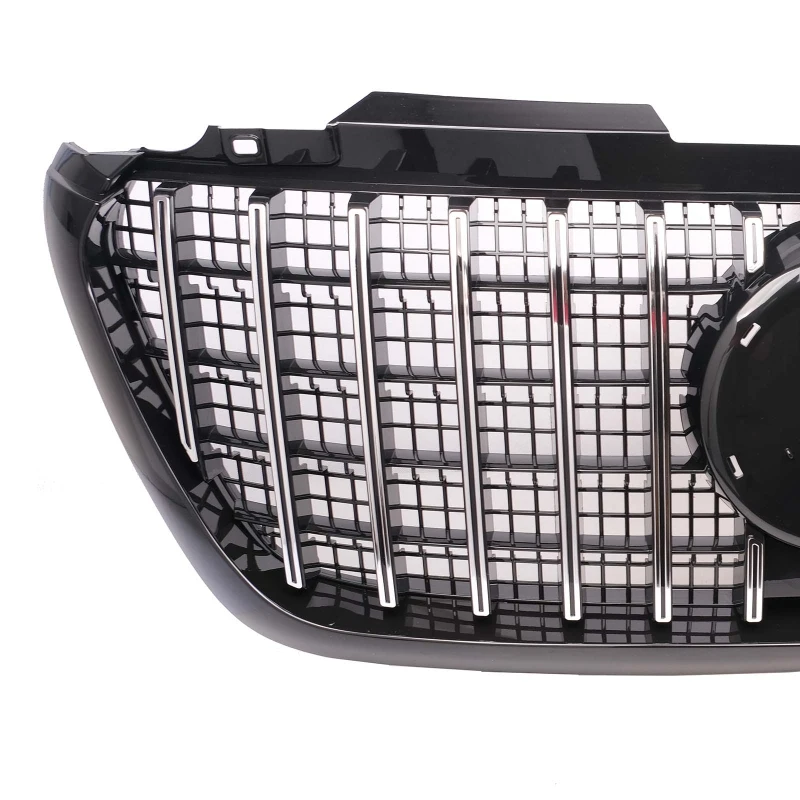 Grill passend voor Mercedes Sprinter W907 W910 18- Zwart/Chroom AMG Look Mesh
