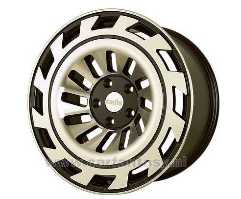 RADI8 T12 10.0x19 5x120 40 Black / Machine Face 72,56 Velgen