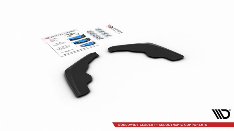 Achter Diffusers zijkanten BMW 1 F40 M-Pack V.2 Glanzend Zwart