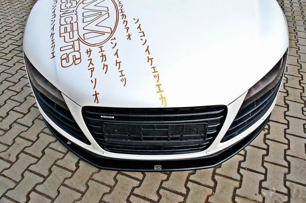 Voorspoiler passend voor Audi R8 06-15 Gloss Black