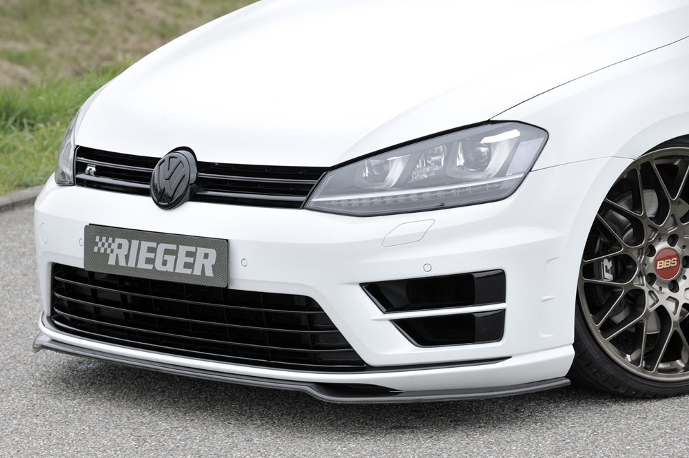 Voorspoiler passend voor VW Golf VII R Echt Carbon
