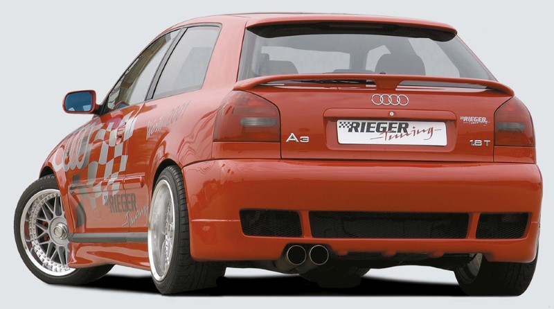 Achterbumper Audi s3-look Audi A3 8L niet Quattro ABS Rieger