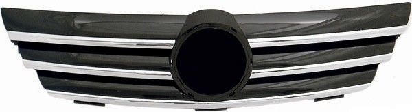 Grill passend voor Mercedes C203 chroom/ zwart 00-04