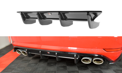 Diffuser passend voor VW Golf 7.5 R Facelift Glans Zwart