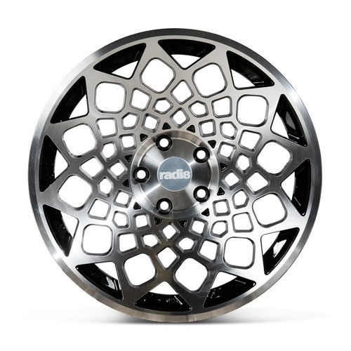 RADI8 B12 8.5x19 5x120 35 Gloss black machine face 72,56 Velgen