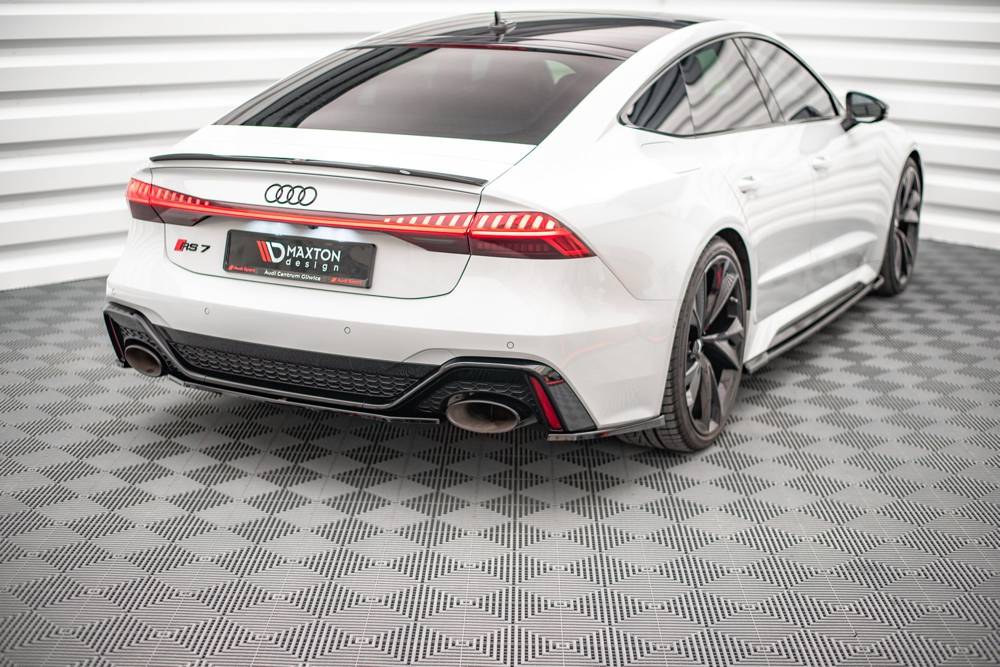 Diffuser passend voor Audi RS6 / RS7 C8 Maxton Glanzend Zwart