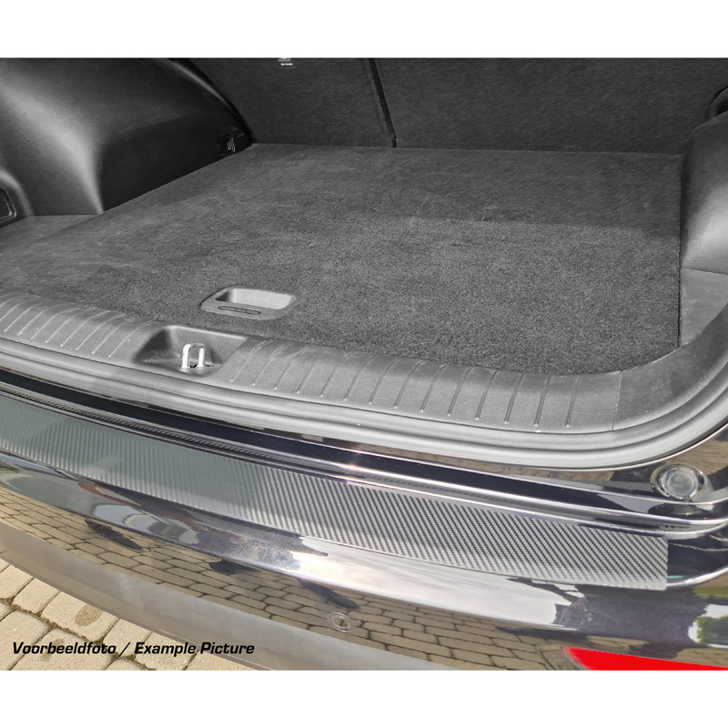 Pasklare Achterbumperbeschermfolie  Skoda Yeti Outdoor/Adventure 2013-2017 - Carbon-look