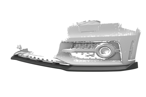 Voorspoiler passend voor Audi A1 (8X) S-Line