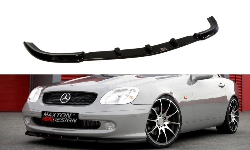 Voorspoiler passend voor Mercedes SLK R170 Maxton Design glans zwart
