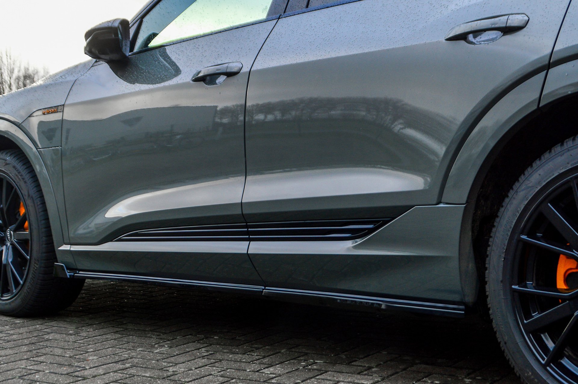 Zijskirts passend voor Audi E-Tron S-Line IN Tuning Glans Zwart