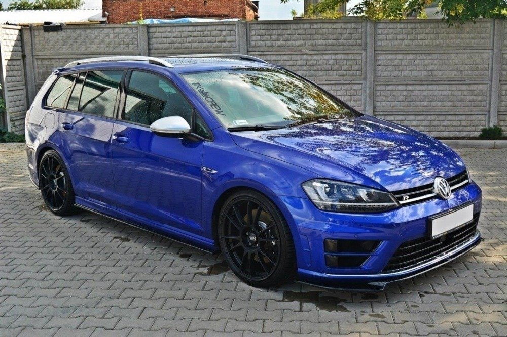 Zijskirts passend voor VW Golf 7 R / R-Line Hatchback & Estate Glans Zwart