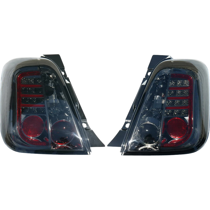 Set LED Achterlichten  Fiat 500 2007- - Rookgrijs