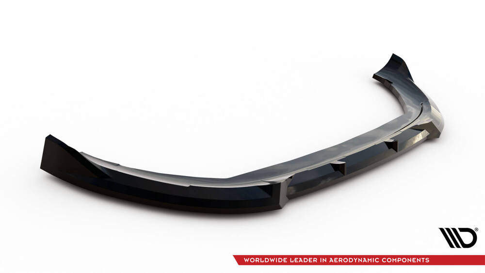 Voorspoiler passend voor Seat Arona FR Facelift Maxton Glans Zwart