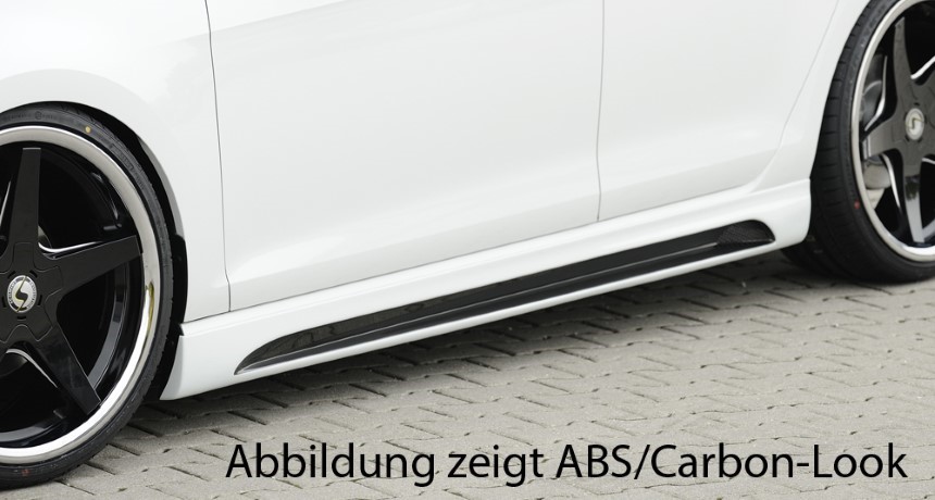 Zijskirts passend voor Seat Leon F5 FR/Cupra 5dr. Rieger met uitsparing