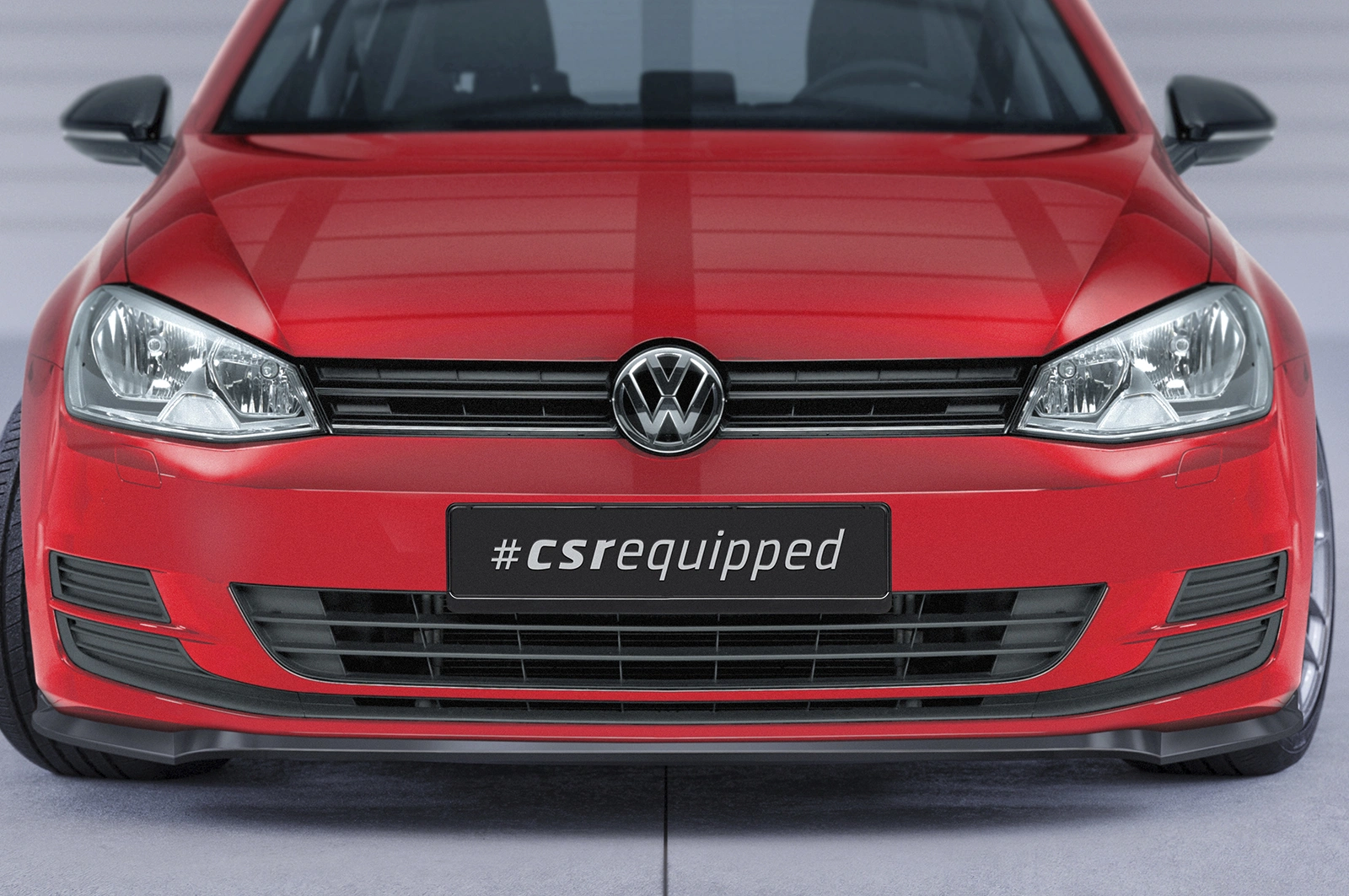 Voorspoiler passend voor VW Golf 7 Glans Zwart (08/2012 - 2017, pre-Facelift) van CSR Automotive
