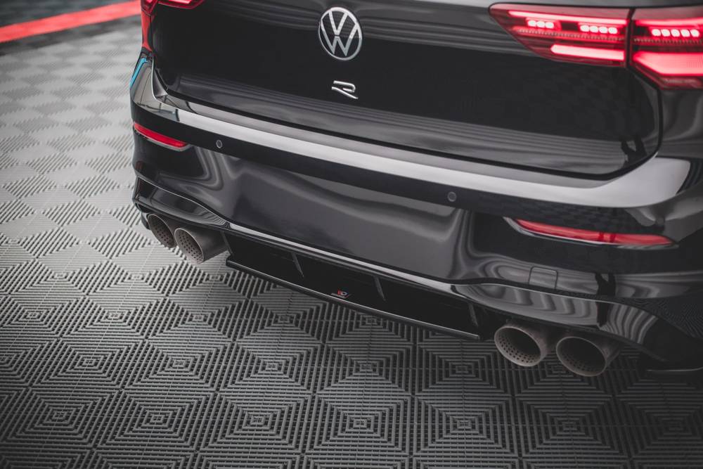 Diffuser passend voor Volkswagen Golf 8 R Maxton Glans Zwart