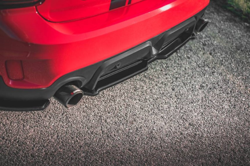 Achterskirt Mini Countryman F60 Maxton Design glans zwart