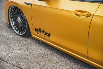 Zijskirts passend voor Volkswagen Golf 8 Glans Zwart