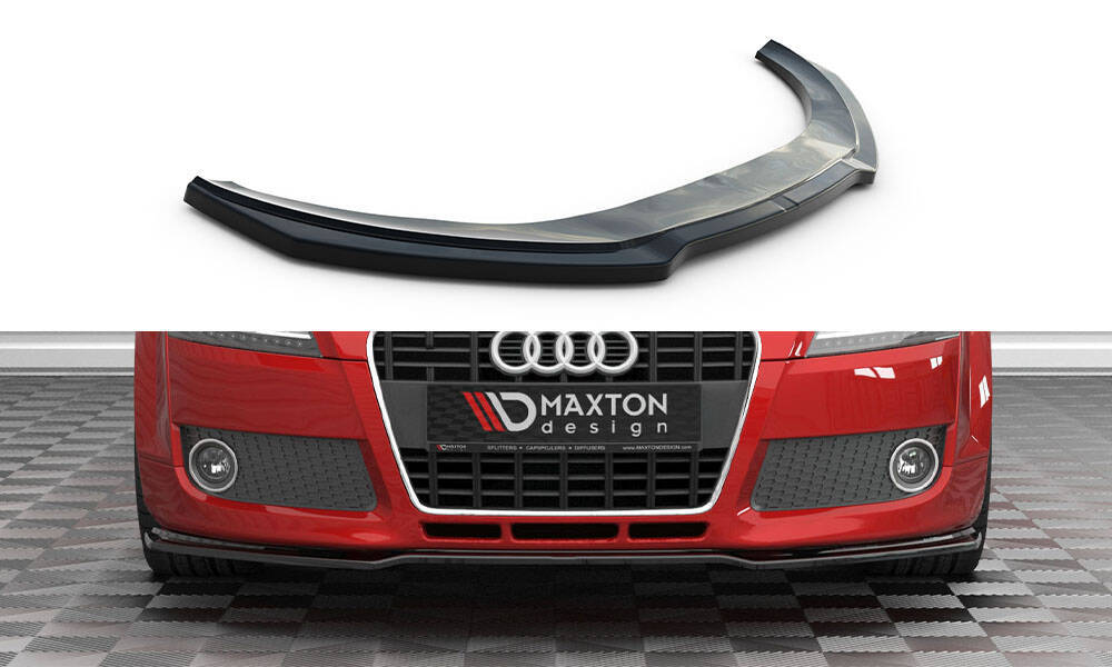 Voorspoiler passend voor Audi TT 8J Glanzend Zwart Maxton